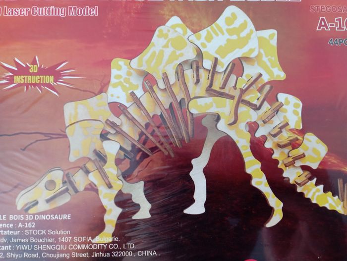 Stegosaurus - Puzzle Bois 3D dinosaure - photo numéro 3