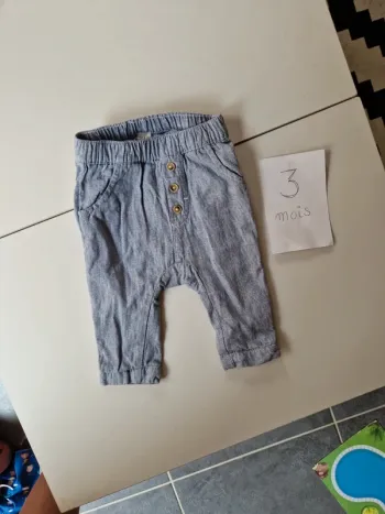 Pantalon toile 3 mois