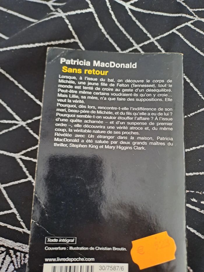 Livre Sans Retour, Patricia Macdonald - photo numéro 2