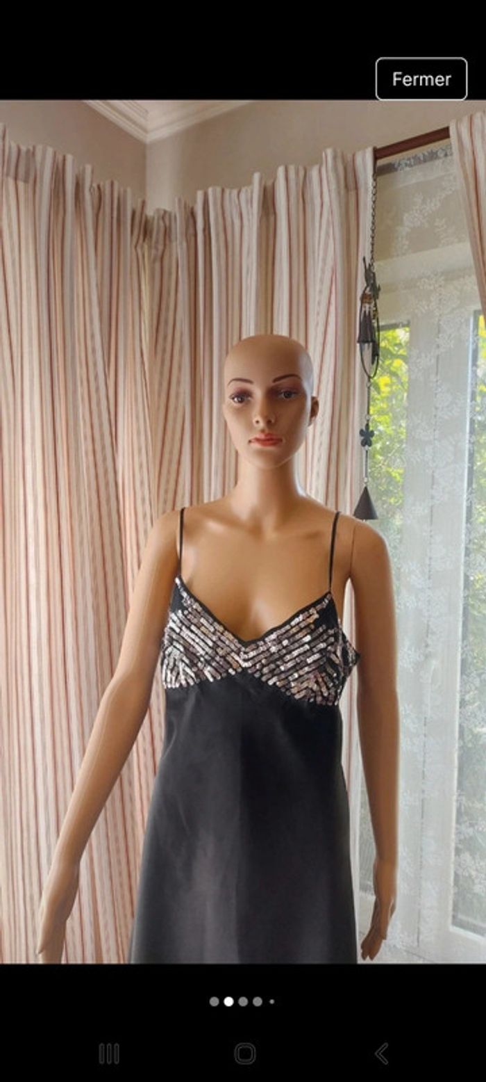Nuisette noir et paillettes Hunkemöller taille L - photo numéro 2