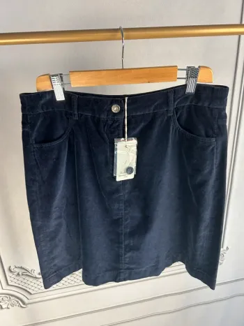 Jupe velours marine Hartford T3 / L neuve