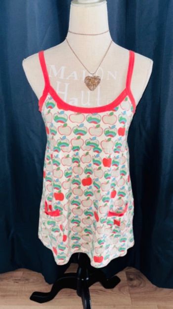 Débardeur blouse motif pomme taille XS 34 jay jays
