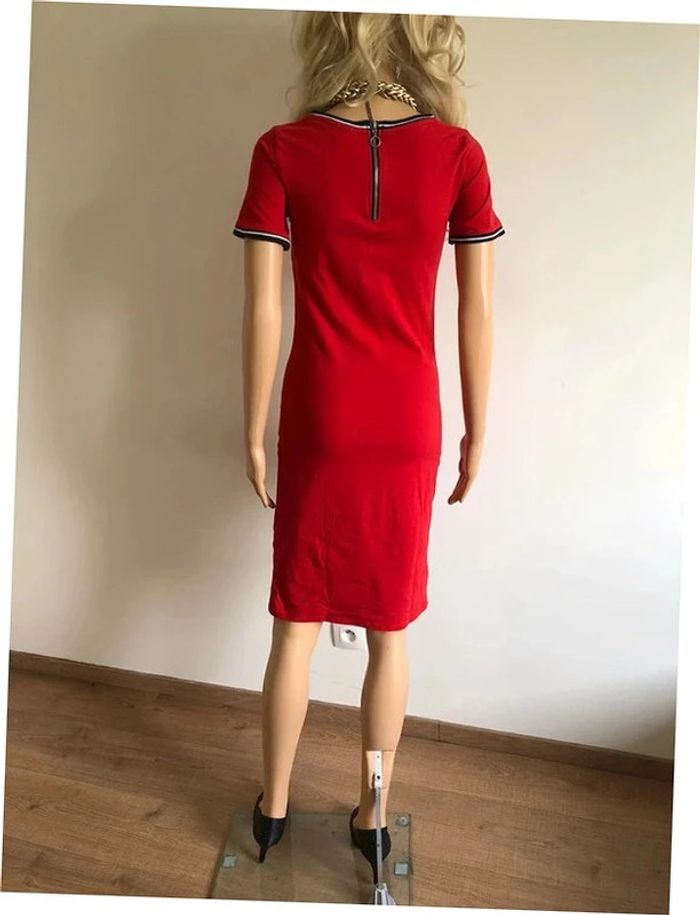 Robe rouge à manches courtes JBC taille XS bon état - photo numéro 9
