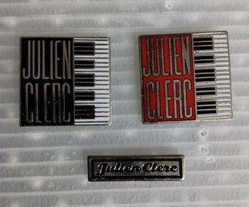 Lot de 3 pin's Julien Clerc