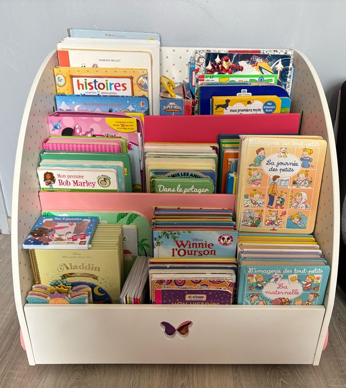 Bibliothèque enfants + lot de livres divers enfants - photo numéro 4