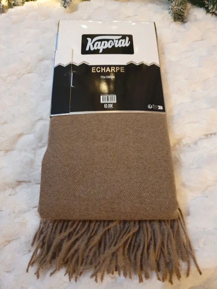 Magnifique écharpe Kaporal couleur Camel 70cm×180cm - photo numéro 5