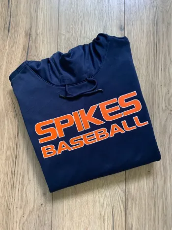 Sweat à capuche Jordan « Spikes Baseball » bleu marine et orange