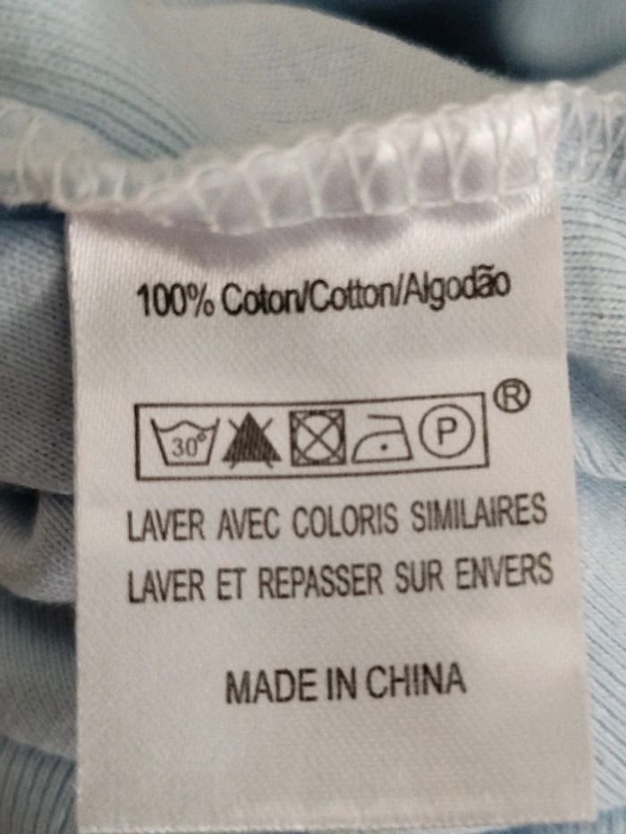 Combishort bleu clair Wapi taille 6 mois - photo numéro 4