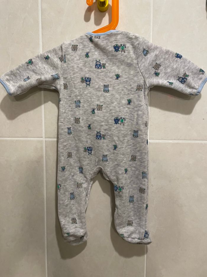 Pyjama velours bébé garçon 1/3 mois - photo numéro 3