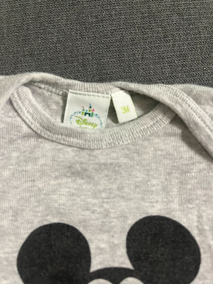 Body manches longues Mickey 3 mois - photo numéro 4