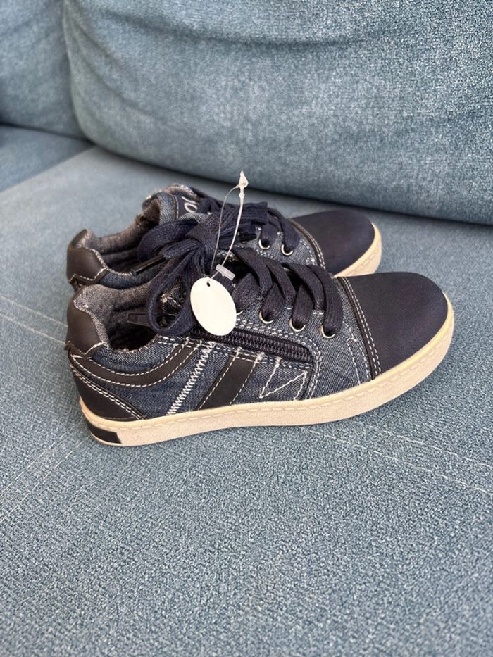 Baskets zip en jean neuves orchestra 28 - photo numéro 5