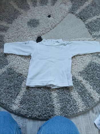 T shirt manche longue col 1 mois