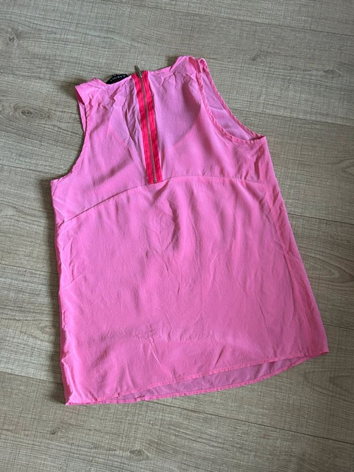 Top rose sans manches Caroll taille 36 jamais porté - photo numéro 11