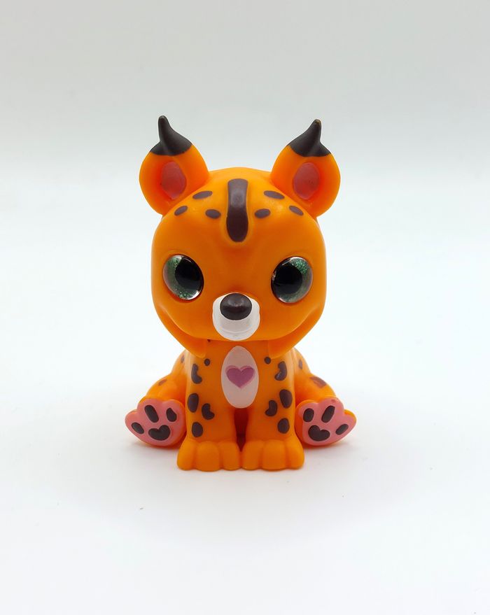 Petite figurine lynx orange SBABAM yeux verts chat 7 cm collection - photo numéro 1
