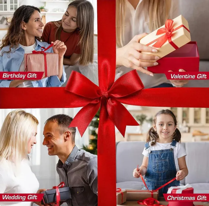 Ruban Fourniture Topenca Satiné Double Face Rouge 5m Neuf - photo numéro 3