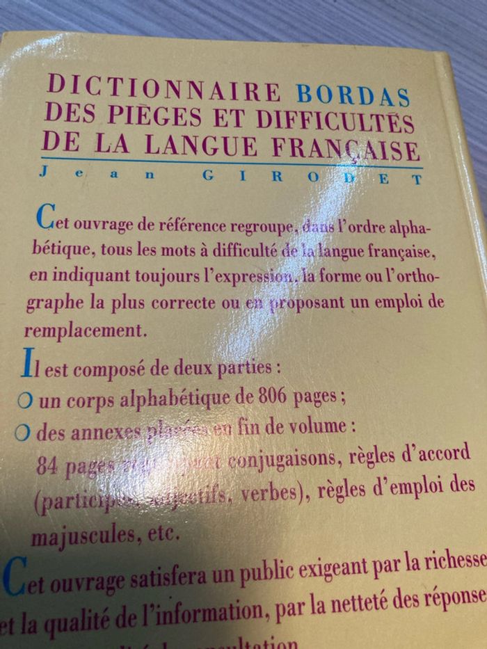 Gros dictionnaire des pièges et difficultés de la langue française - photo numéro 3