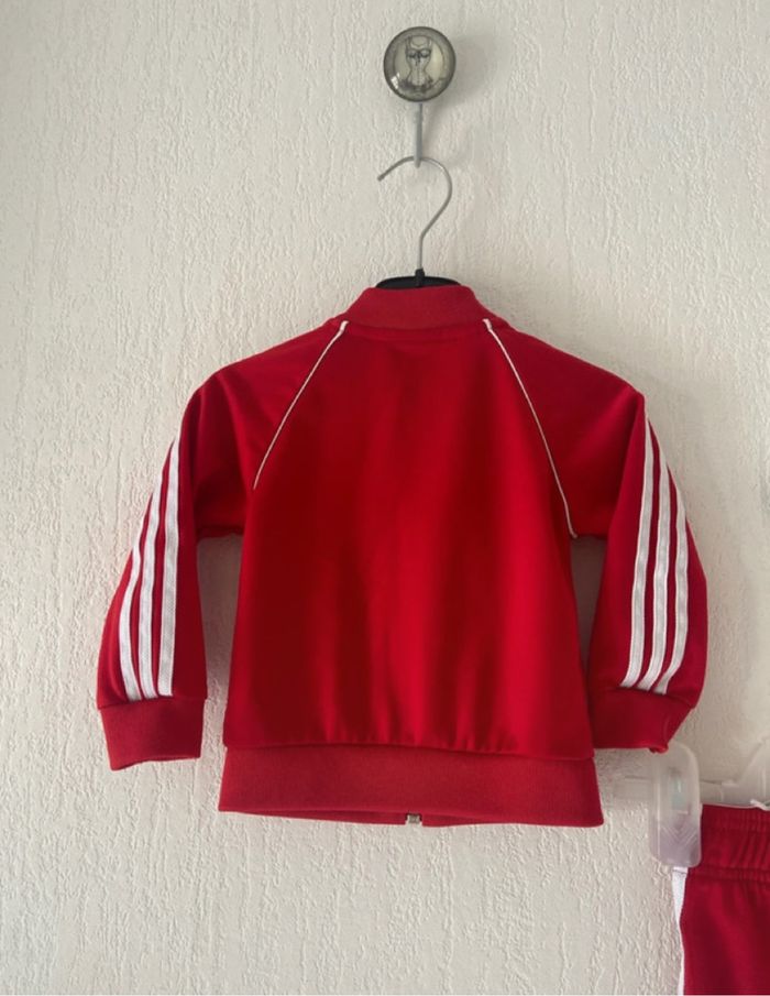 survêtement adidas bébé rouge 6-9 mois - photo numéro 5