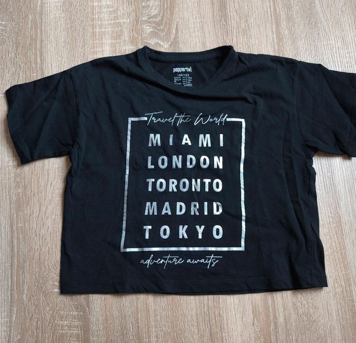T-shirt noir - 10/12 ans