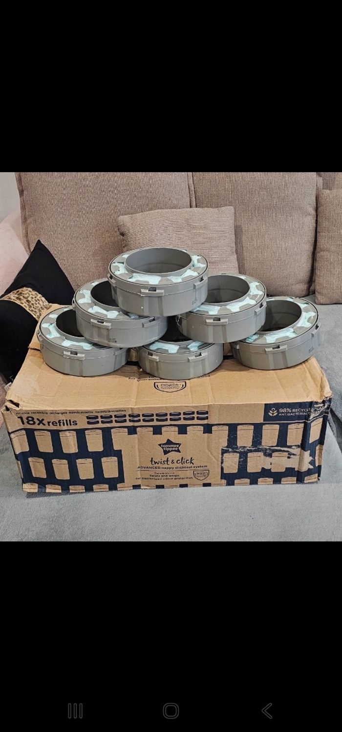 Lot de 6 recharges originales Twist & click neufs