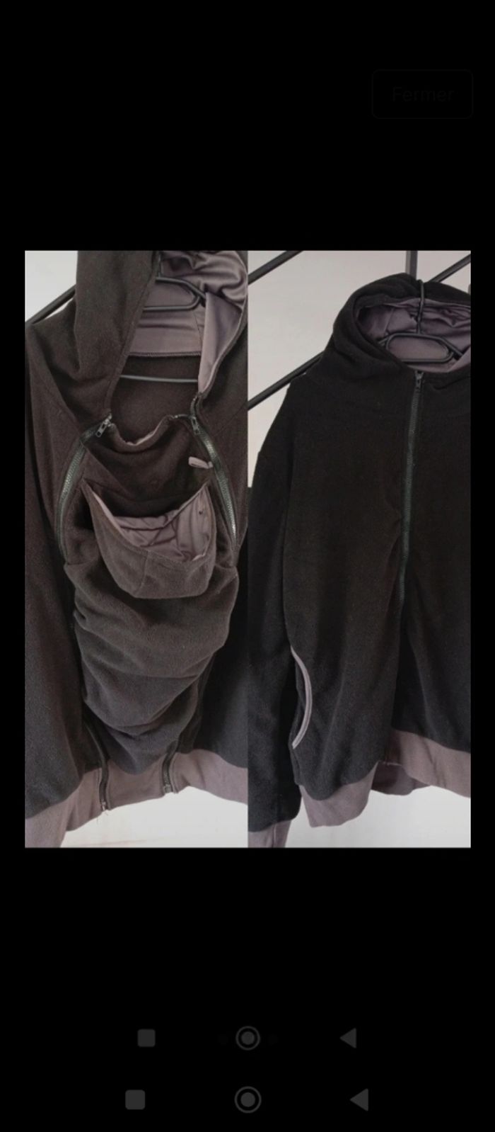 Porte bébé polaire homme (kangourou) - photo numéro 2