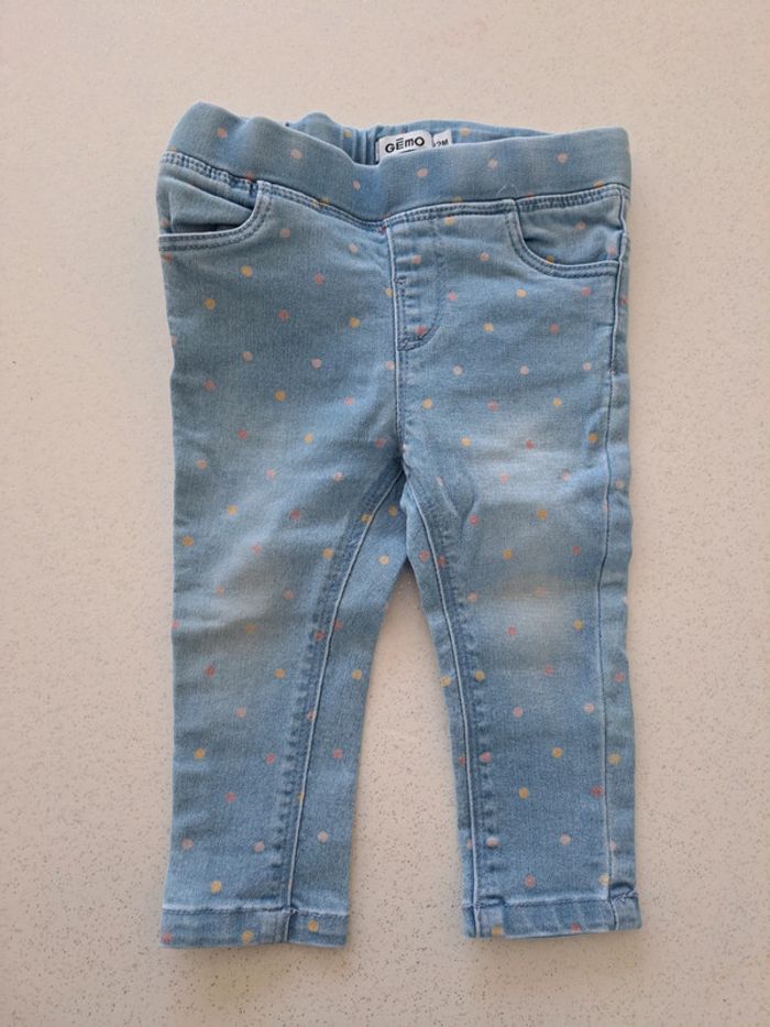 Lot de 7 pantalons leggings jean jogging 12 mois - photo numéro 3