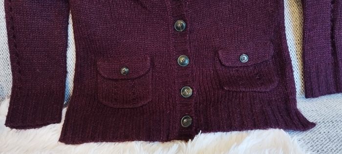 Gilet cardigan Spot couleur lit de vin avec boutons. Taille 38/40. Neuf - photo numéro 6