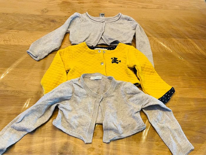 Lot de 3 gilets courts 18 mois