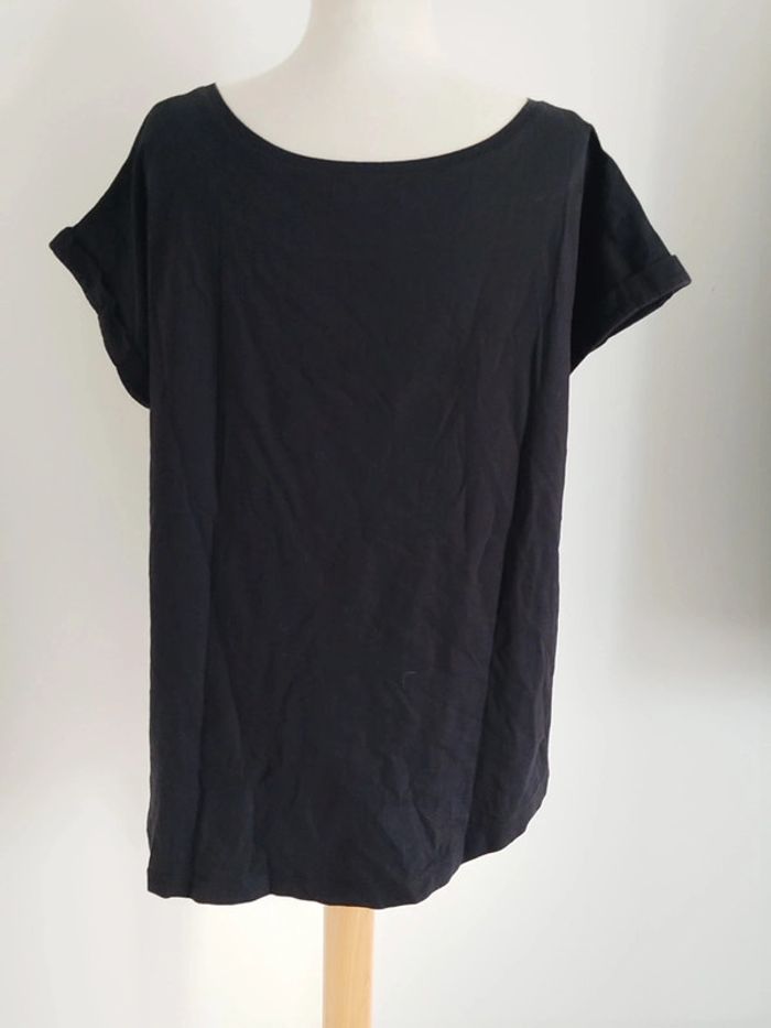 Tee-shirt manches courtes noir AJC fashion taille 42/44 - photo numéro 2