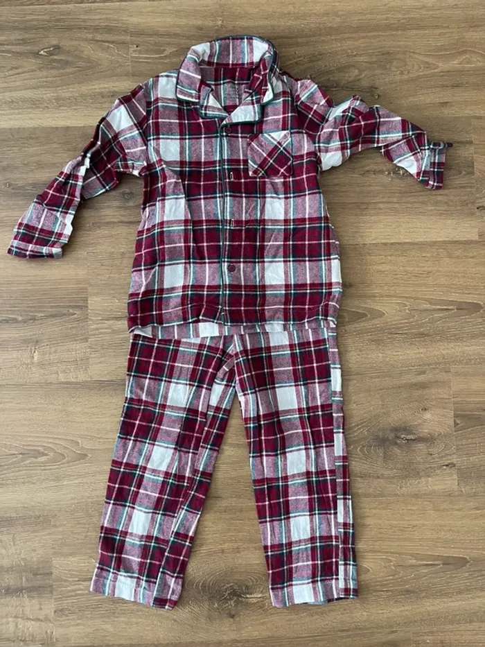 Pyjama à carreaux, Vertbaudet, famille