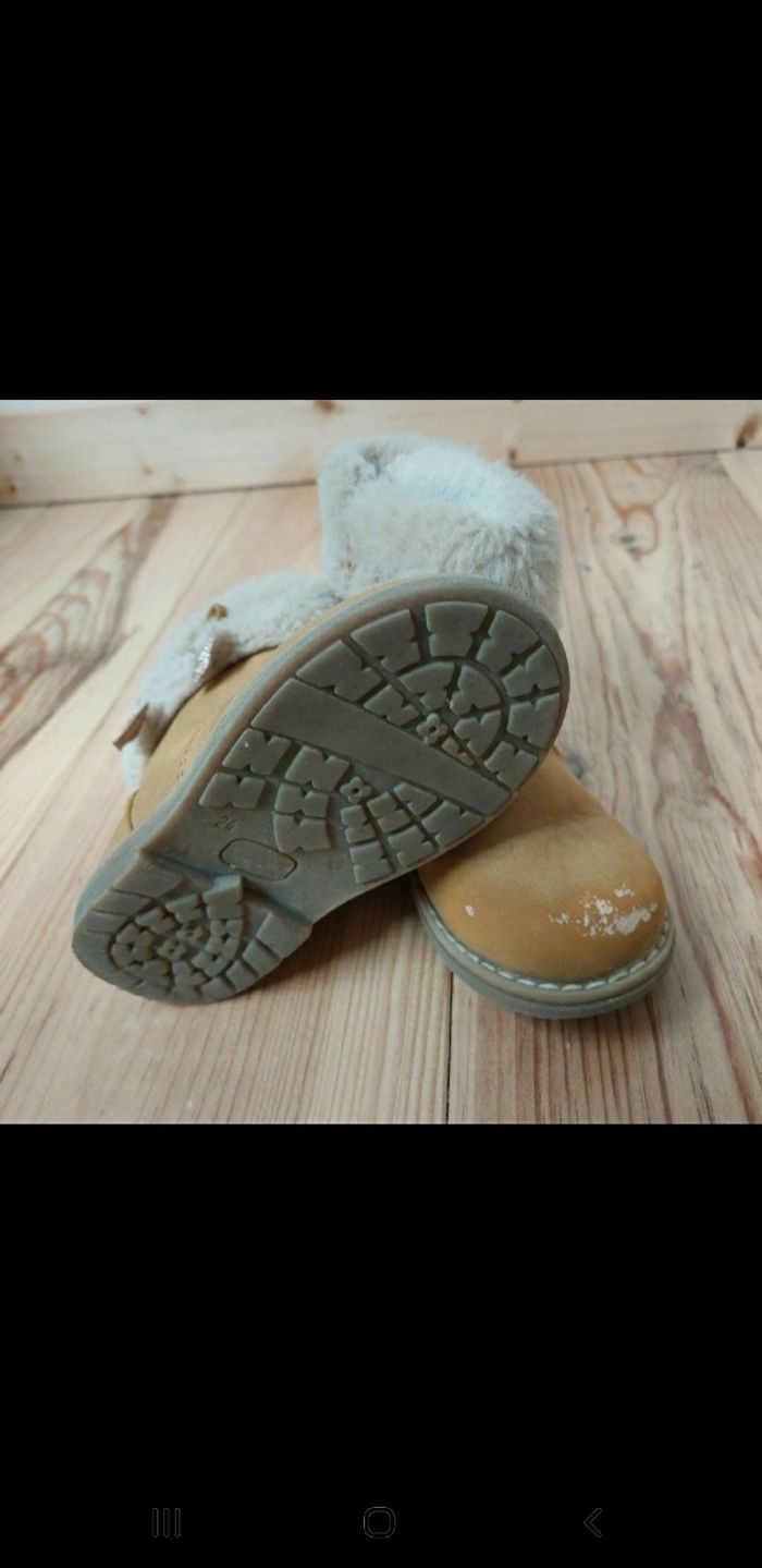 Bottines fourrés , cœur paillettes - photo numéro 6