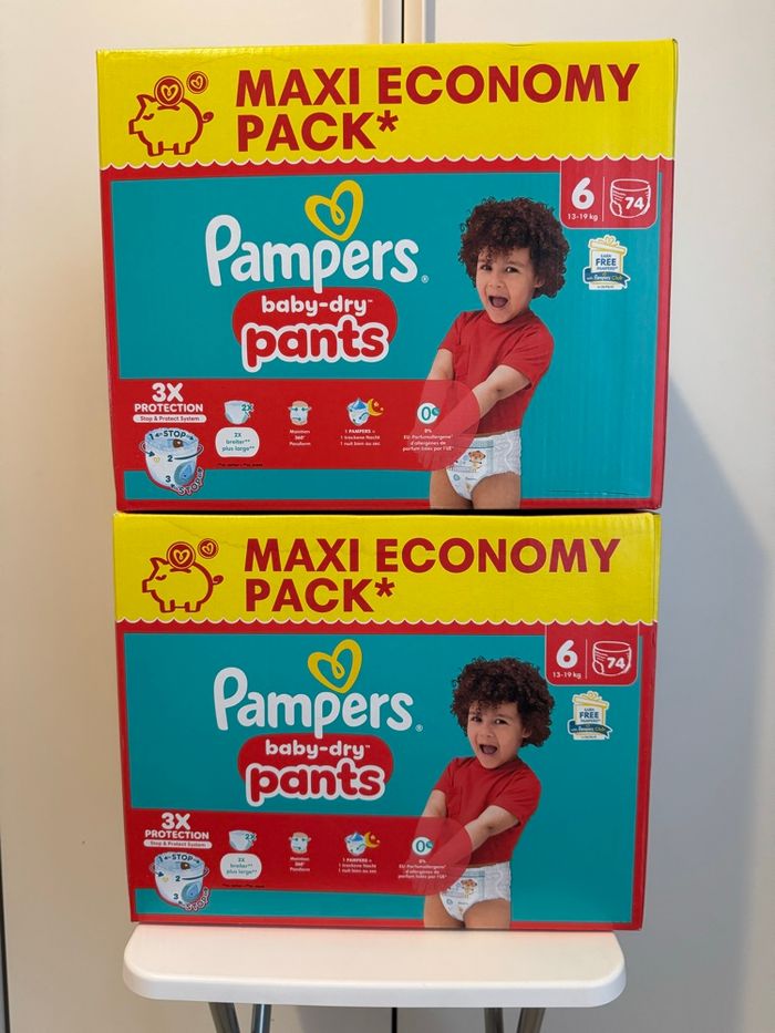 148 couches pampers pants taille 6