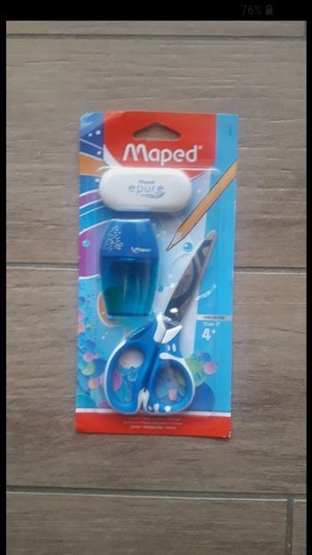 Kit gomme ciseau taille crayons maped