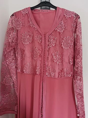 Caftan noir & rose T40