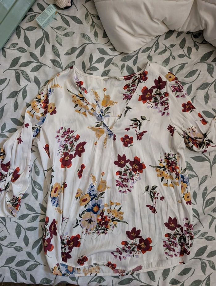 Chemise fleurit femme