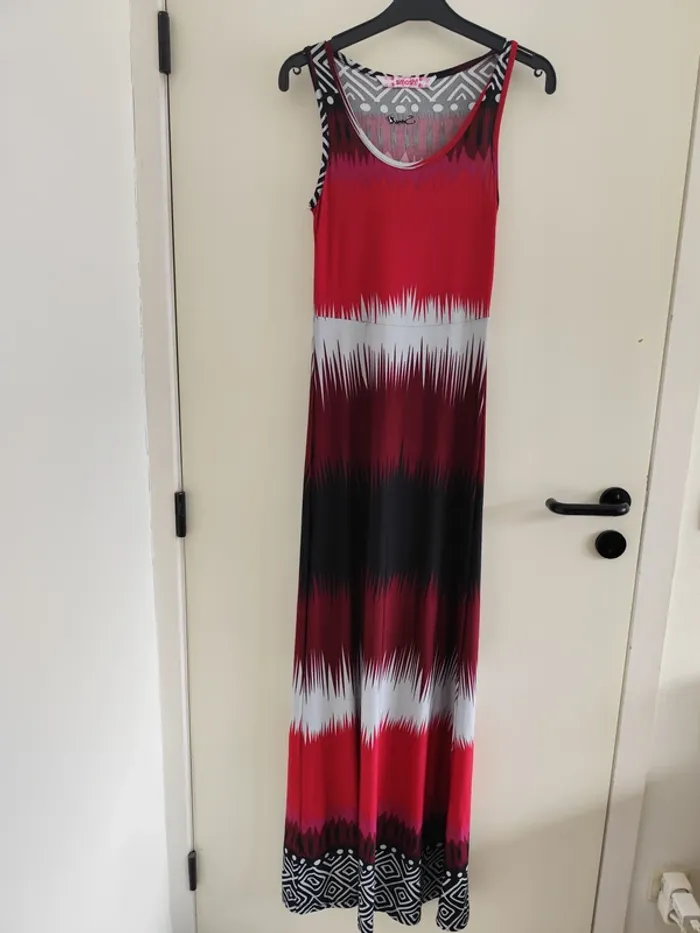 Belle robe longue d'été colorée Smash style tribal - photo numéro 4