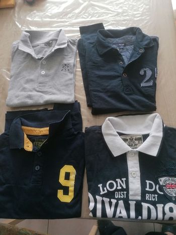 Lot de 4 polos à manches longues garçon