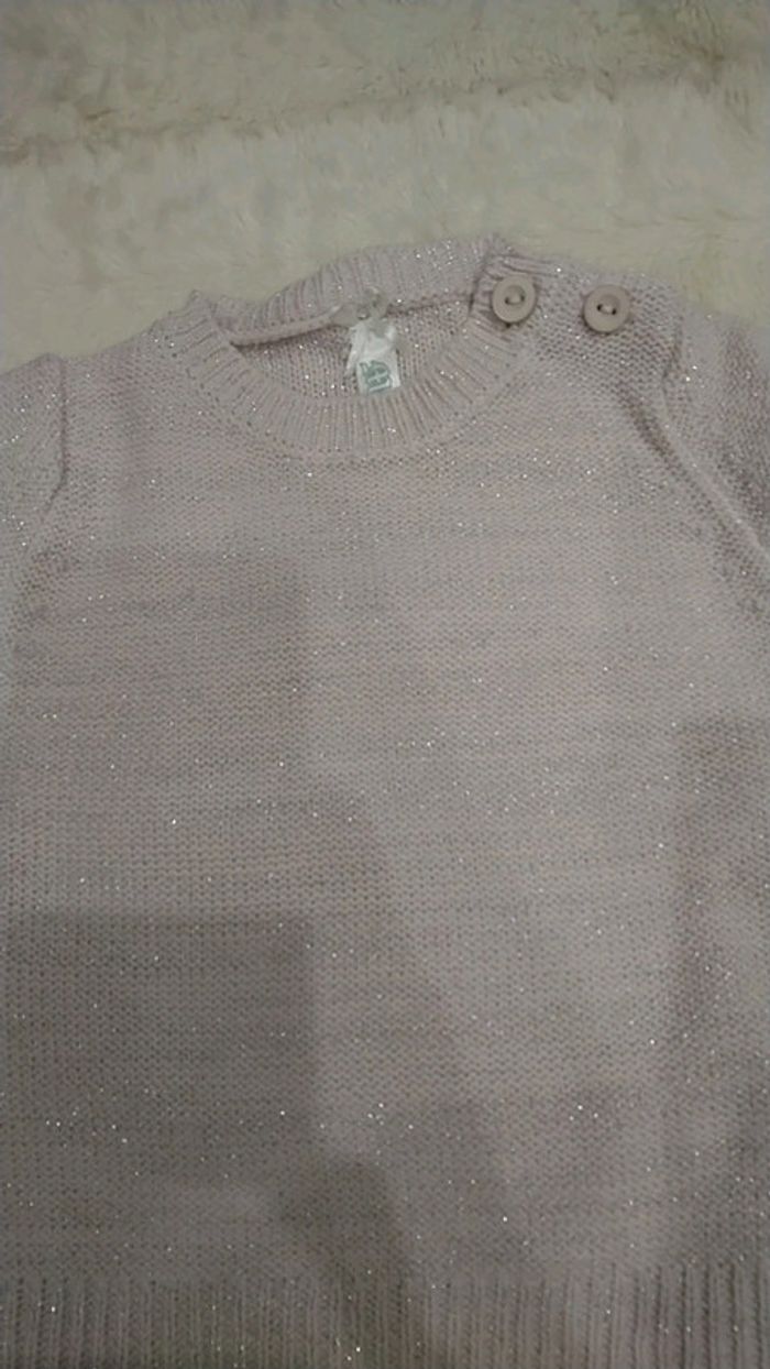 Lot de 2 pulls bébé filles brillants - photo numéro 3