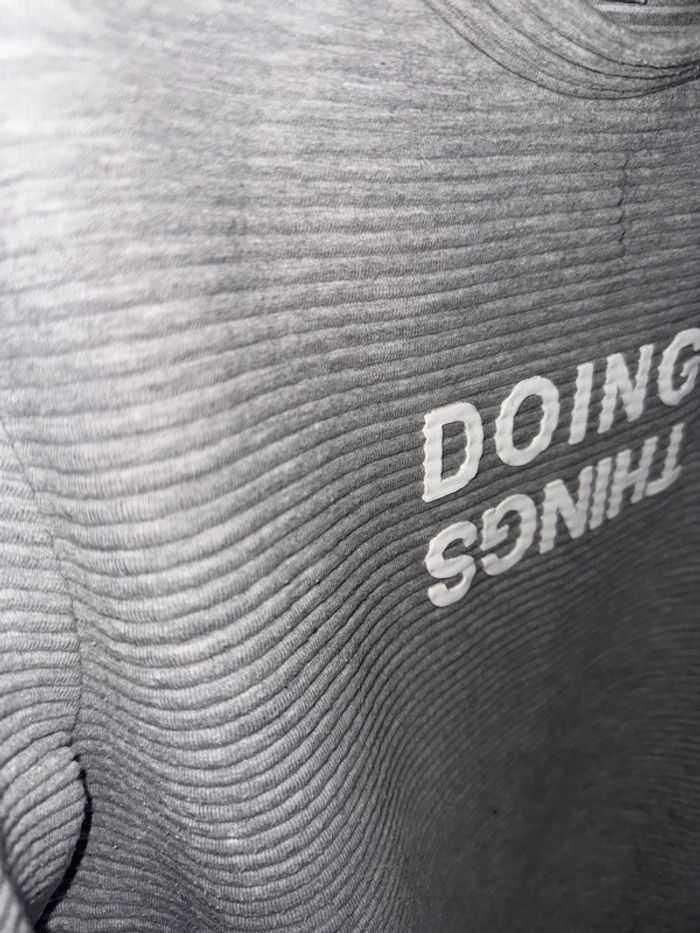 Robe épaisse, mango, grise, taille M avec poche - photo numéro 2