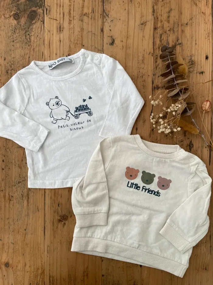 T-shirt manches longues 6 mois