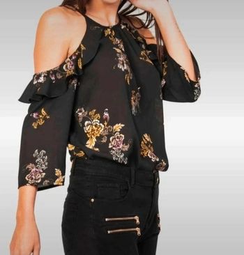 Top imprimé avec épaules dénudées taille XS Gémo