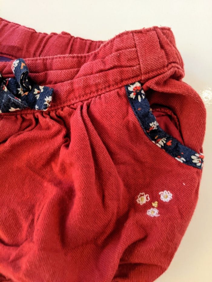 Short bloomer rouge bordeau Sergent Major 12 mois 74 cm - photo numéro 3