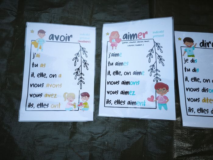 Lot de 6 cartes aide mémoire - photo numéro 6