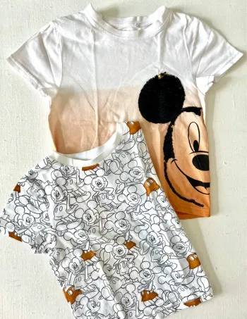 Lot 2 tee-shirts Disney Orchestra Mickey – garçon – 3 ans (98 cm)
