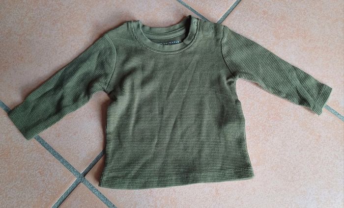 Tee shirt manche longue kaki