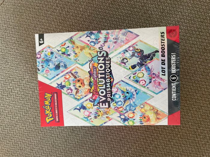 Pokémon Bundle 6 boosters EV8.5 Evolutions Prismatiques Fr Neuf