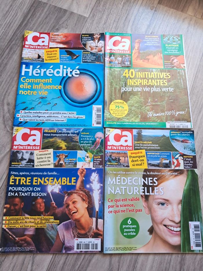 Lot de 4 magazines ça m’interesse