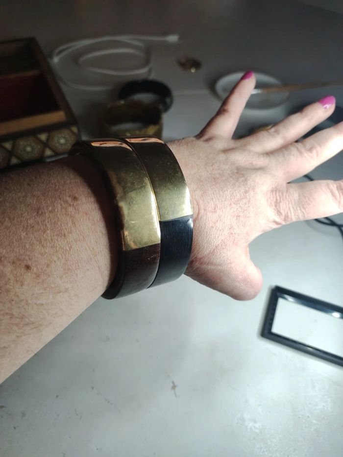 2 bracelets bi- matière - photo numéro 3