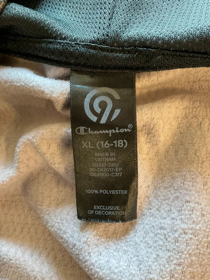 Sweat zippé à capuche C9 by Champion gris foncé taille 16/18 ans S adulte 208 - photo numéro 10