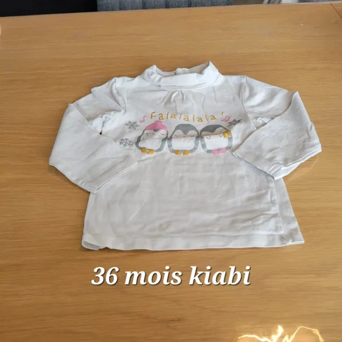 T shirt manches longue kimbaloo 36 mois - photo numéro 2