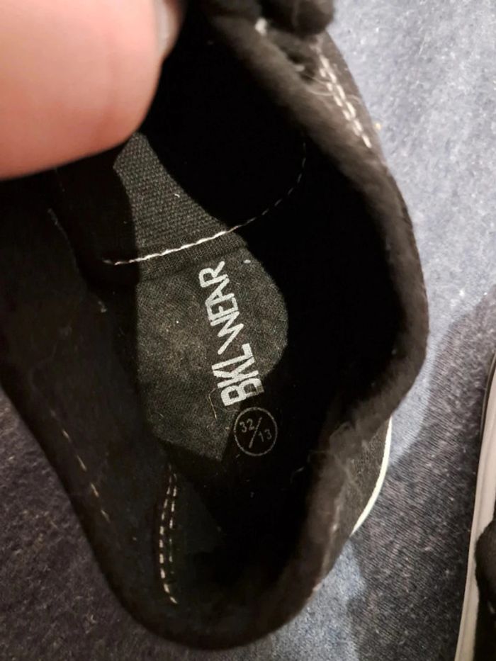 Chaussures toile scratch noire 32 - photo numéro 6